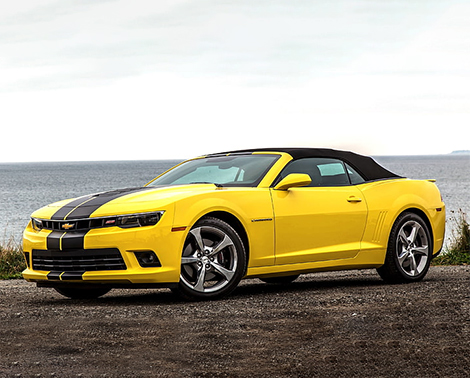 Chevrolet Camaro Convertible Yellow